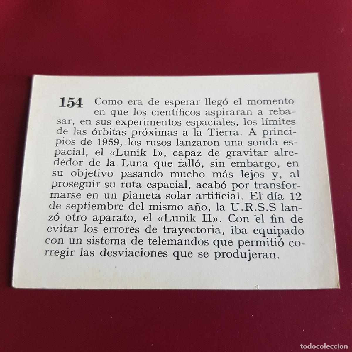 Coleccionismo cromos antiguos: MATEU - HISTORIA DEL PROGRESO HUMANO - 1966 - 66 - 154 - NUNCA PEGADO - Foto 2