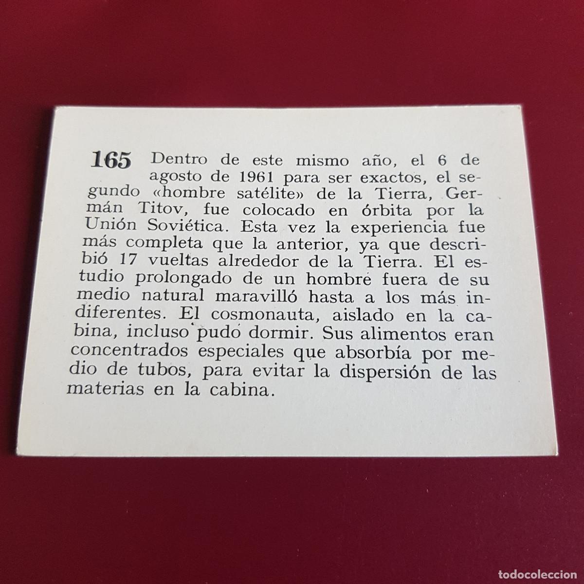 Coleccionismo cromos antiguos: MATEU - HISTORIA DEL PROGRESO HUMANO - 1966 - 66 - 165 - NUNCA PEGADO - Foto 2
