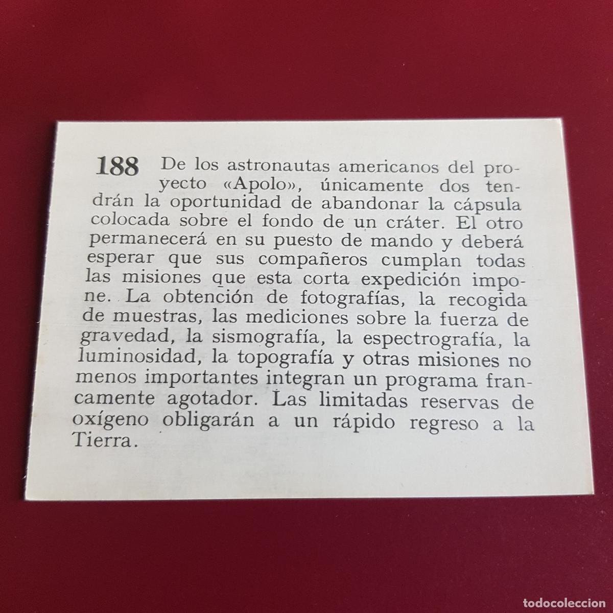 Coleccionismo cromos antiguos: MATEU - HISTORIA DEL PROGRESO HUMANO - 1966 - 66 - 188 - NUNCA PEGADO - Foto 2