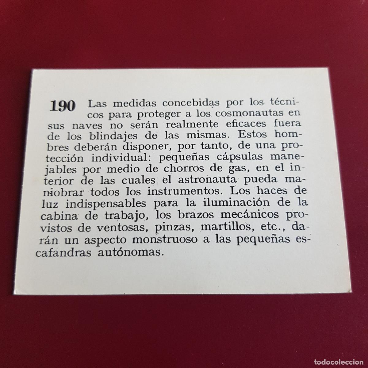 Coleccionismo cromos antiguos: MATEU - HISTORIA DEL PROGRESO HUMANO - 1966 - 66 - 190 - NUNCA PEGADO - Foto 2