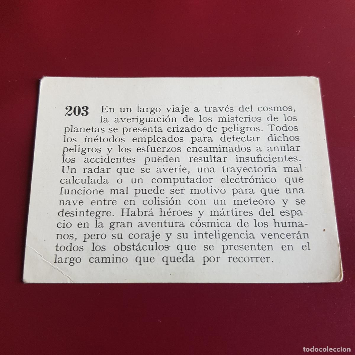 Coleccionismo cromos antiguos: MATEU - HISTORIA DEL PROGRESO HUMANO - 1966 - 66 - 203 - NUNCA PEGADO - Foto 2