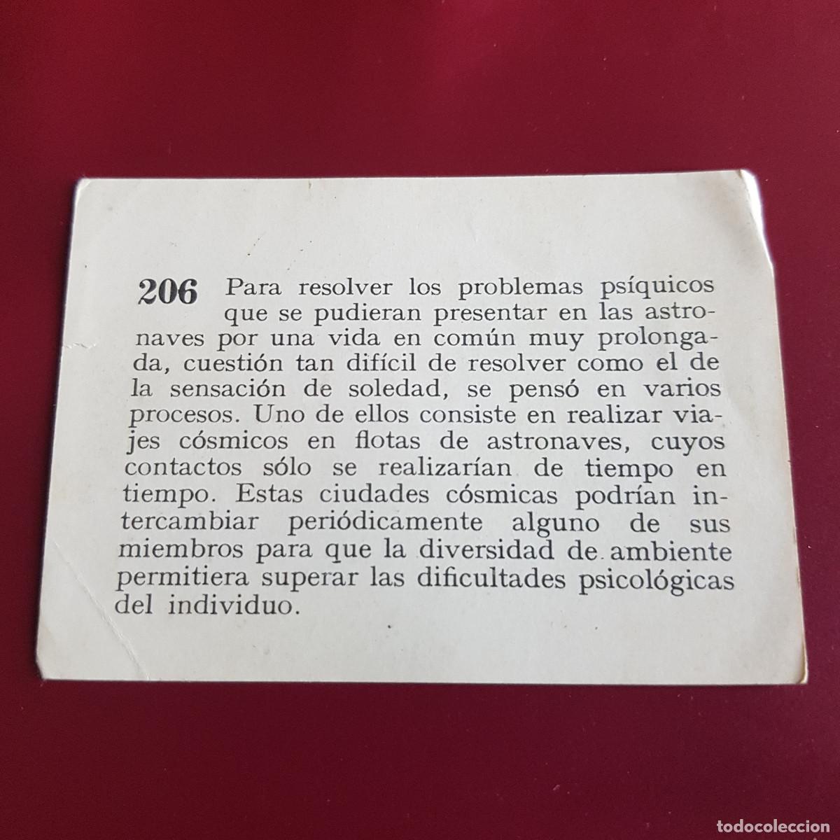 Coleccionismo cromos antiguos: MATEU - HISTORIA DEL PROGRESO HUMANO - 1966 - 66 - 206 - NUNCA PEGADO - Foto 2