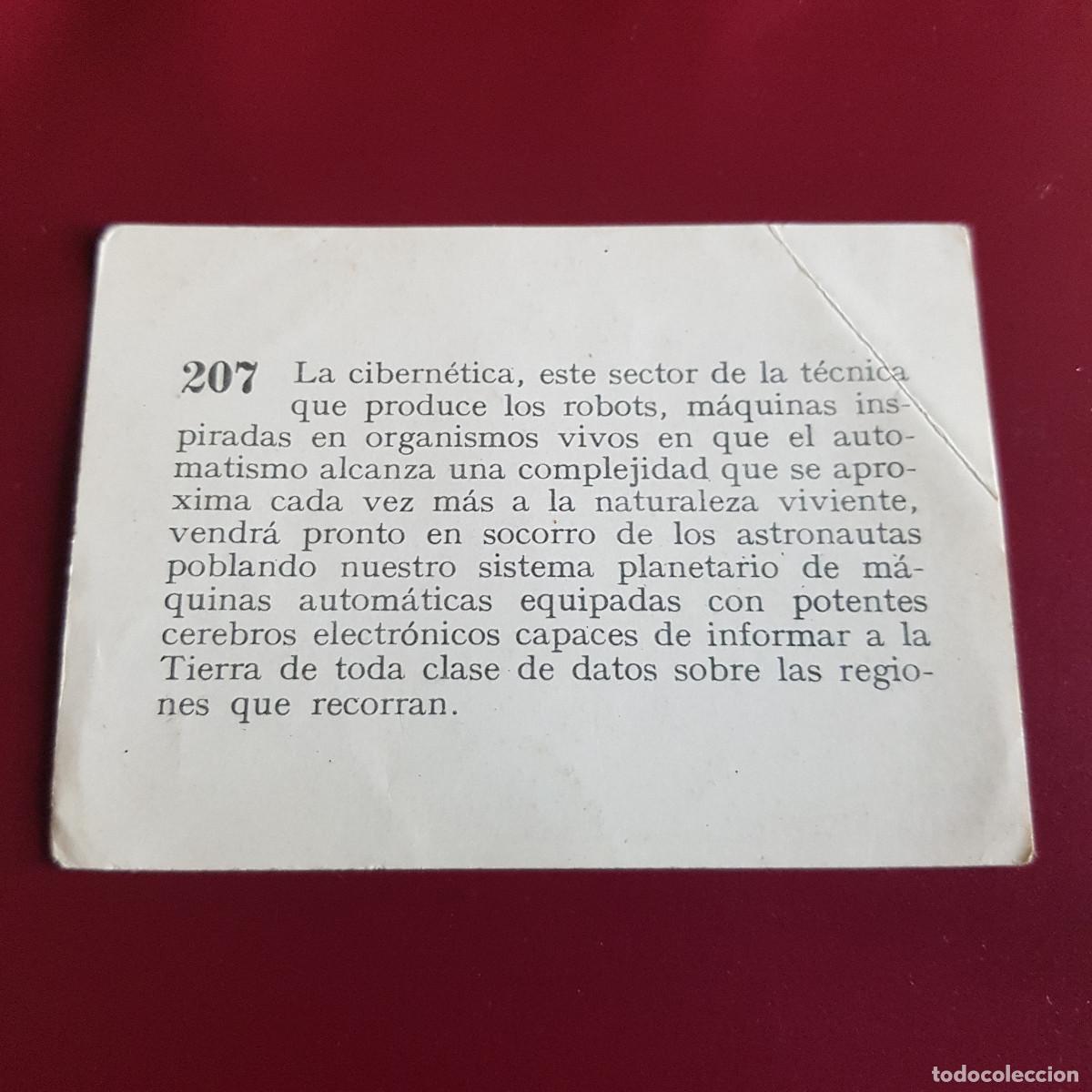 Coleccionismo cromos antiguos: MATEU - HISTORIA DEL PROGRESO HUMANO - 1966 - 66 - 207 - NUNCA PEGADO - Foto 2