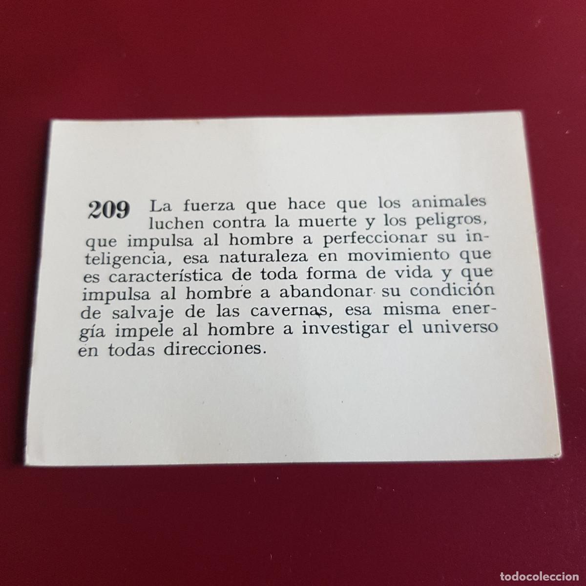 Coleccionismo cromos antiguos: MATEU - HISTORIA DEL PROGRESO HUMANO - 1966 - 66 - 209 - NUNCA PEGADO - Foto 2