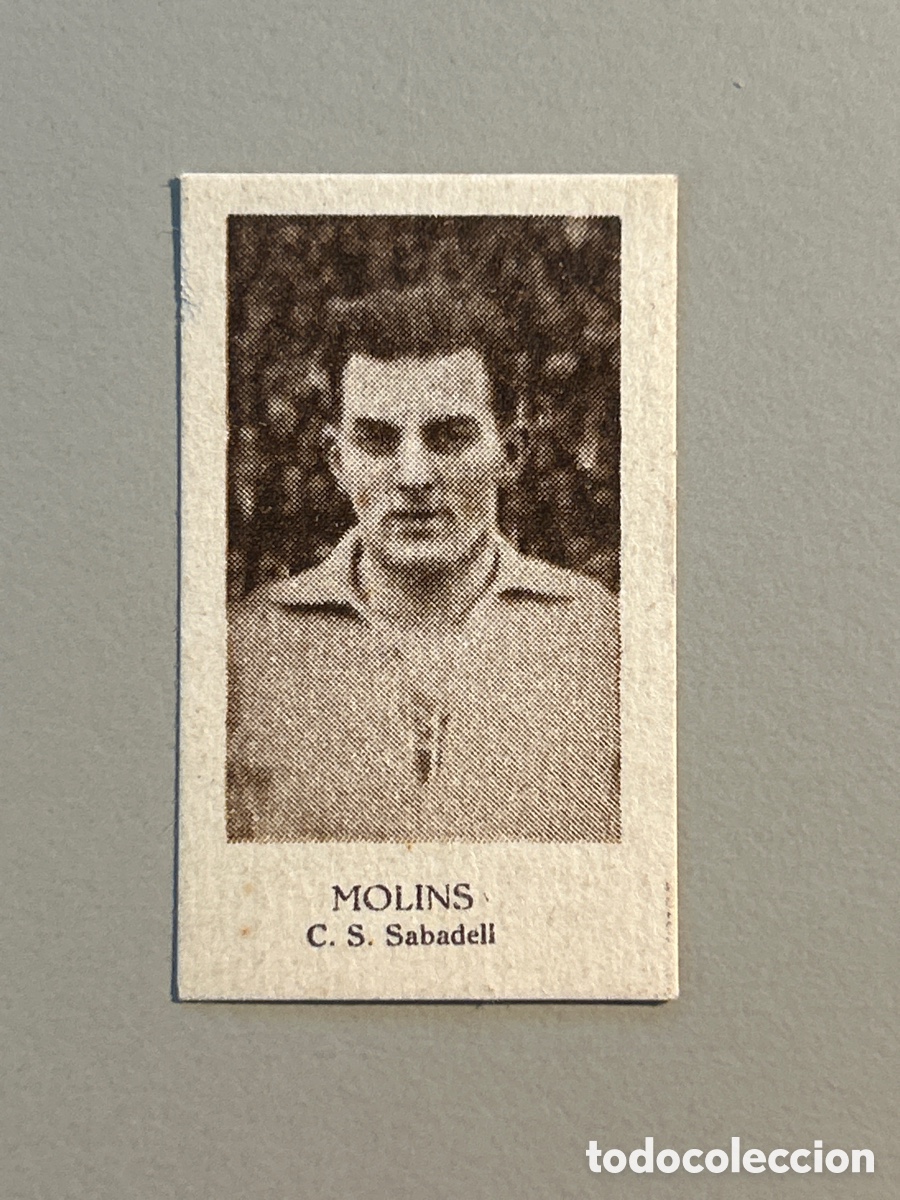 Coleccionismo Cromos antiguos: Molins &ndash; Centre d'Esports Sabadell &ndash; Cromo antiguo KIK chocolate Futbol