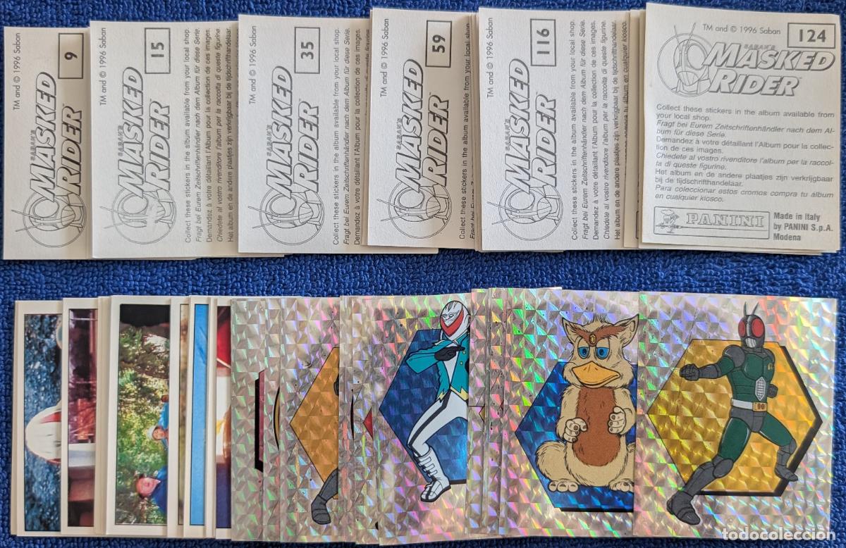 Coleccionismo Cromos antiguos: Lote de 68 cromos diferentes de Masked Rider - Panini (1996) &iexcl;Impecables!