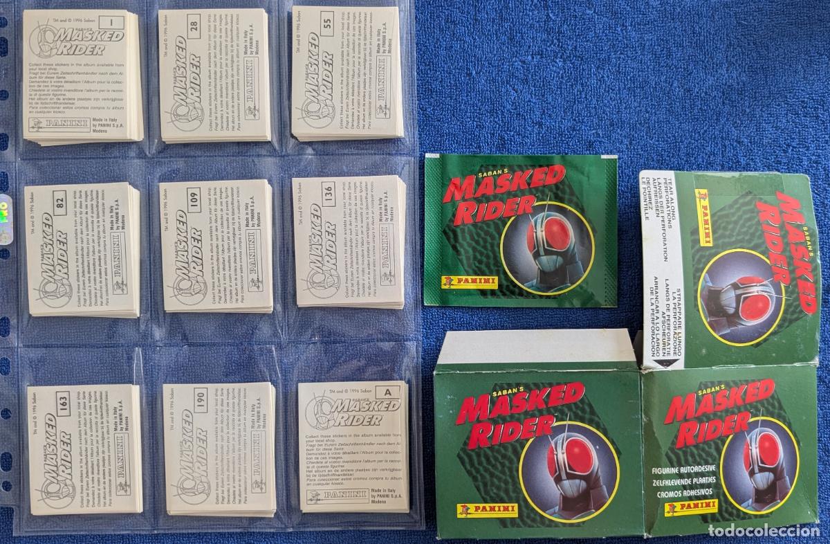 Coleccionismo Cromos antiguos: Masked Rider - Panini (1996) &iexcl;Colecci&oacute;n completa sin pegar!