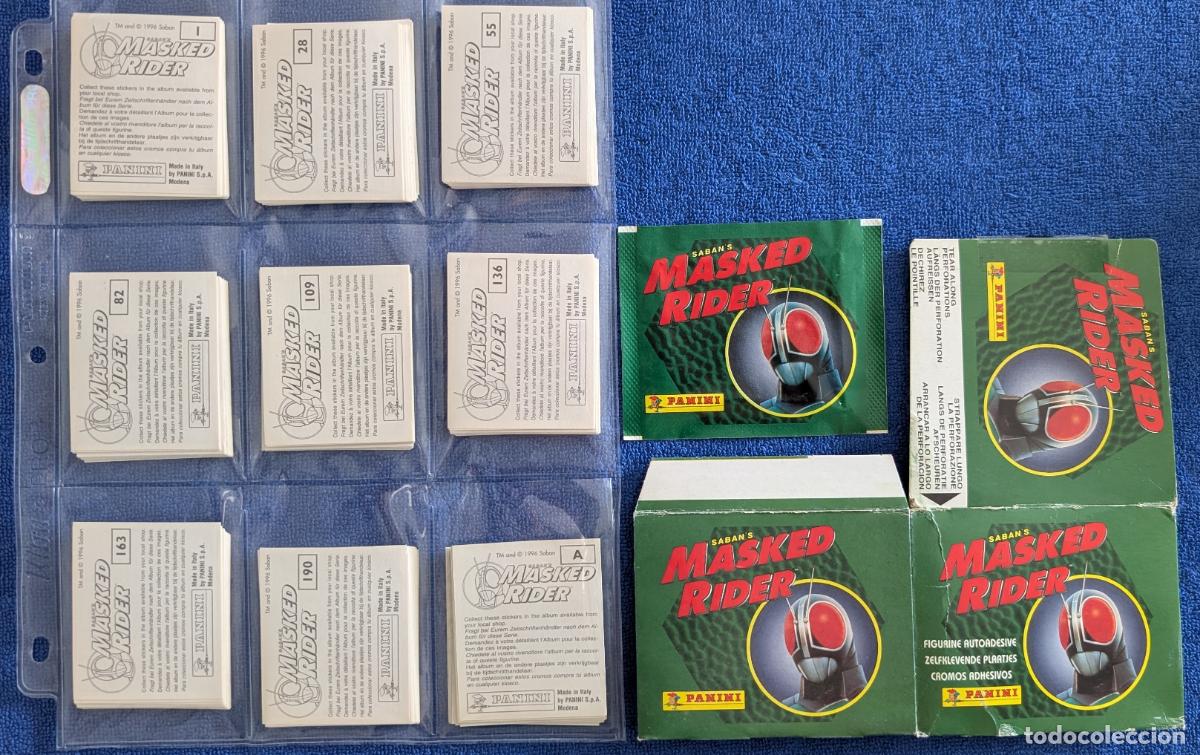 Coleccionismo Cromos antiguos: Masked Rider - Panini (1996) &iexcl;Colecci&oacute;n completa sin pegar!