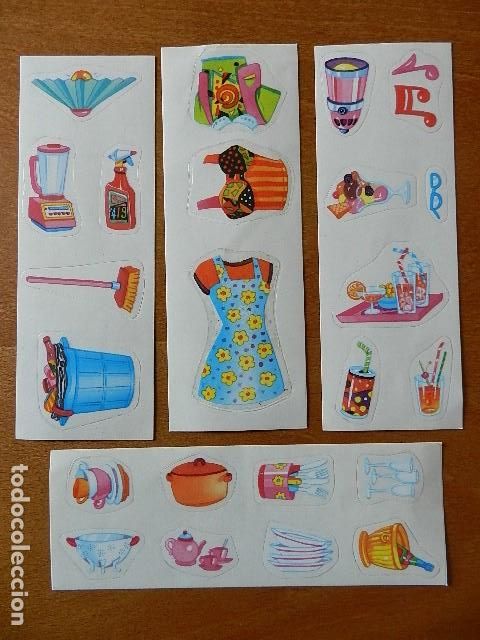 Coleccionismo cromos antiguos: Lote 4 cromos Barbie Panini a&ntilde;o 1996 pegatinas complementos sticker - Foto 1