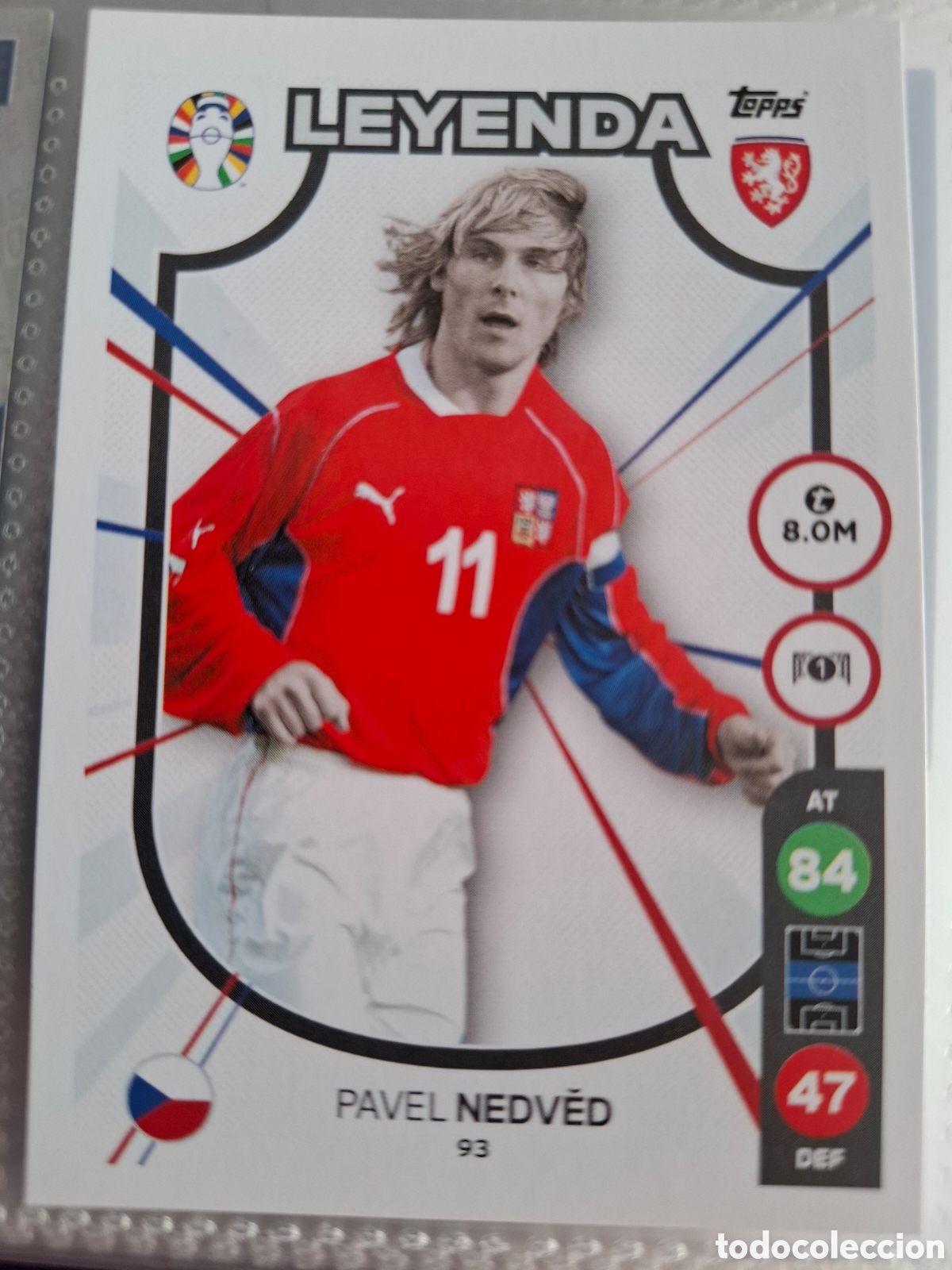 Coleccionismo Cromos antiguos: Pavel Nedved Leyenda Match Attax Euro 2024
