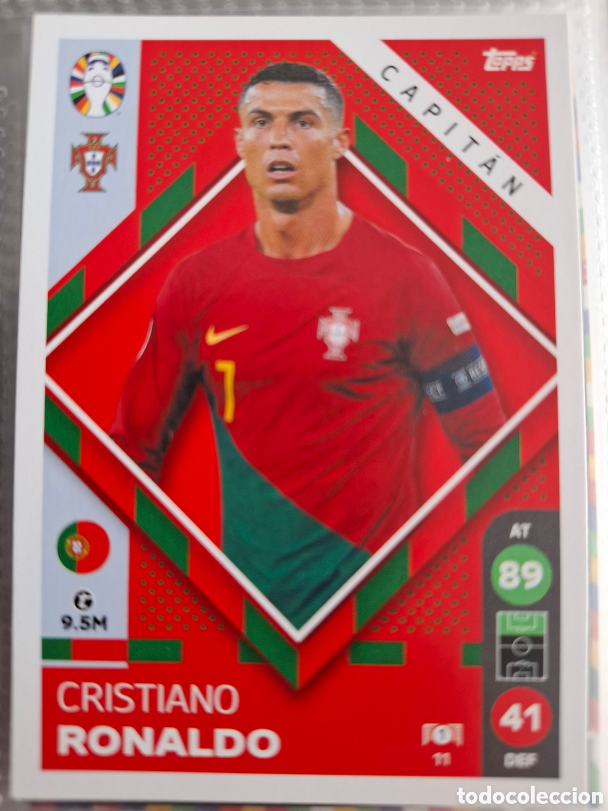 Coleccionismo Cromos antiguos: Cristiano Ronaldo Match Attax Euro 2024