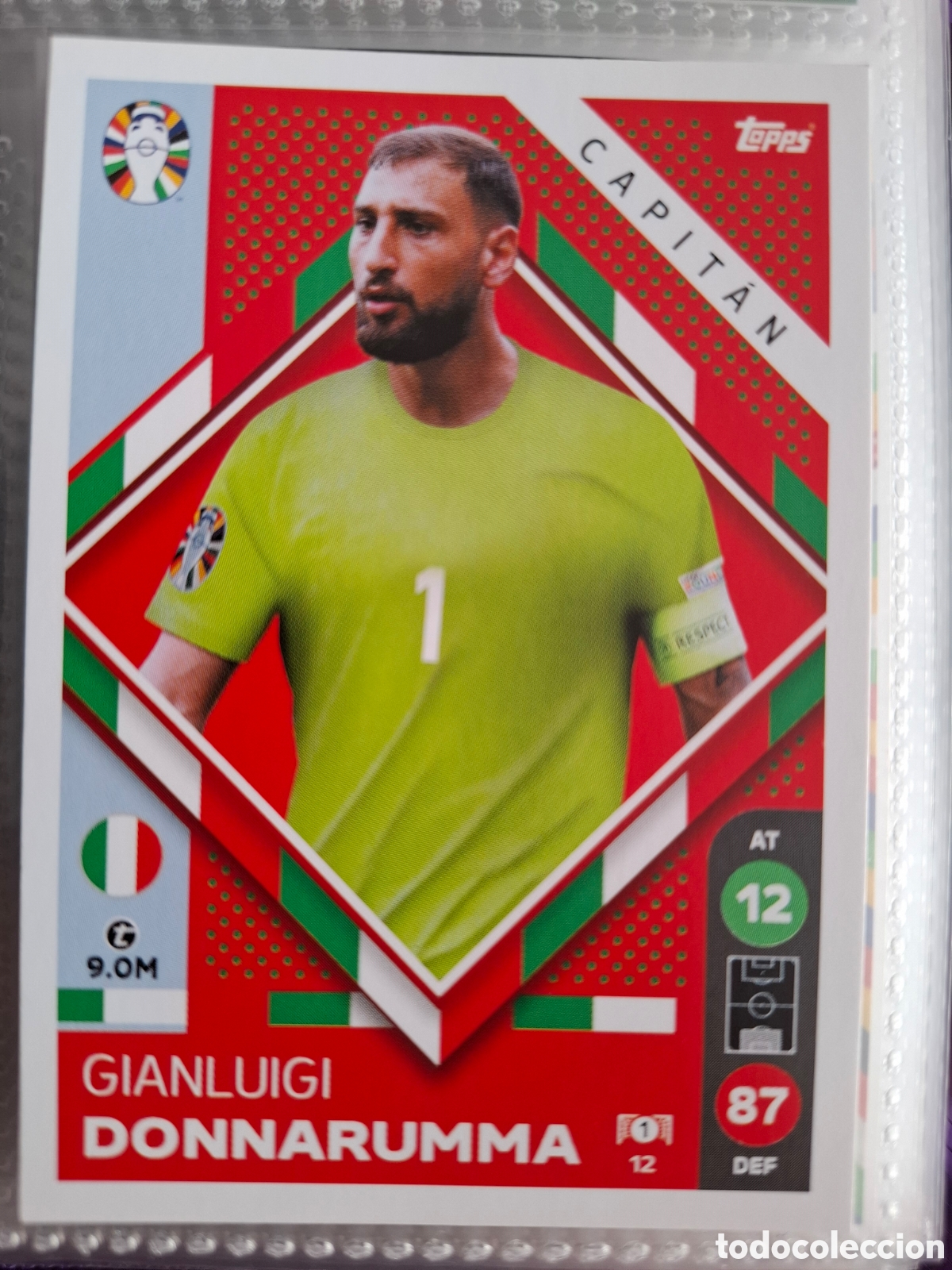 Coleccionismo Cromos antiguos: Gianluigi Donnaruma Match Attax Euro 2024
