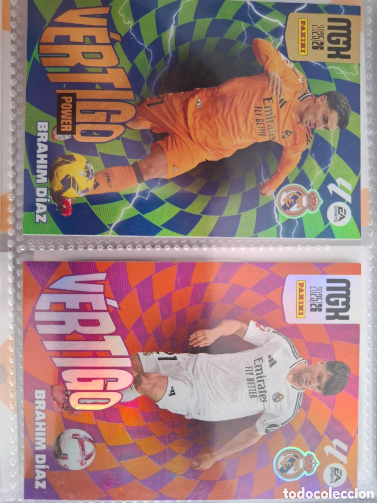Coleccionismo Cromos antiguos: Lote Brahim Diaz Vertigo Megacracks 25 26
