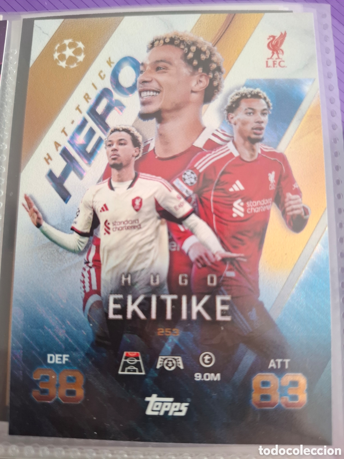 Coleccionismo Cromos antiguos: Hugo Ekitike Hero Hat Trick Match Attax 25 26