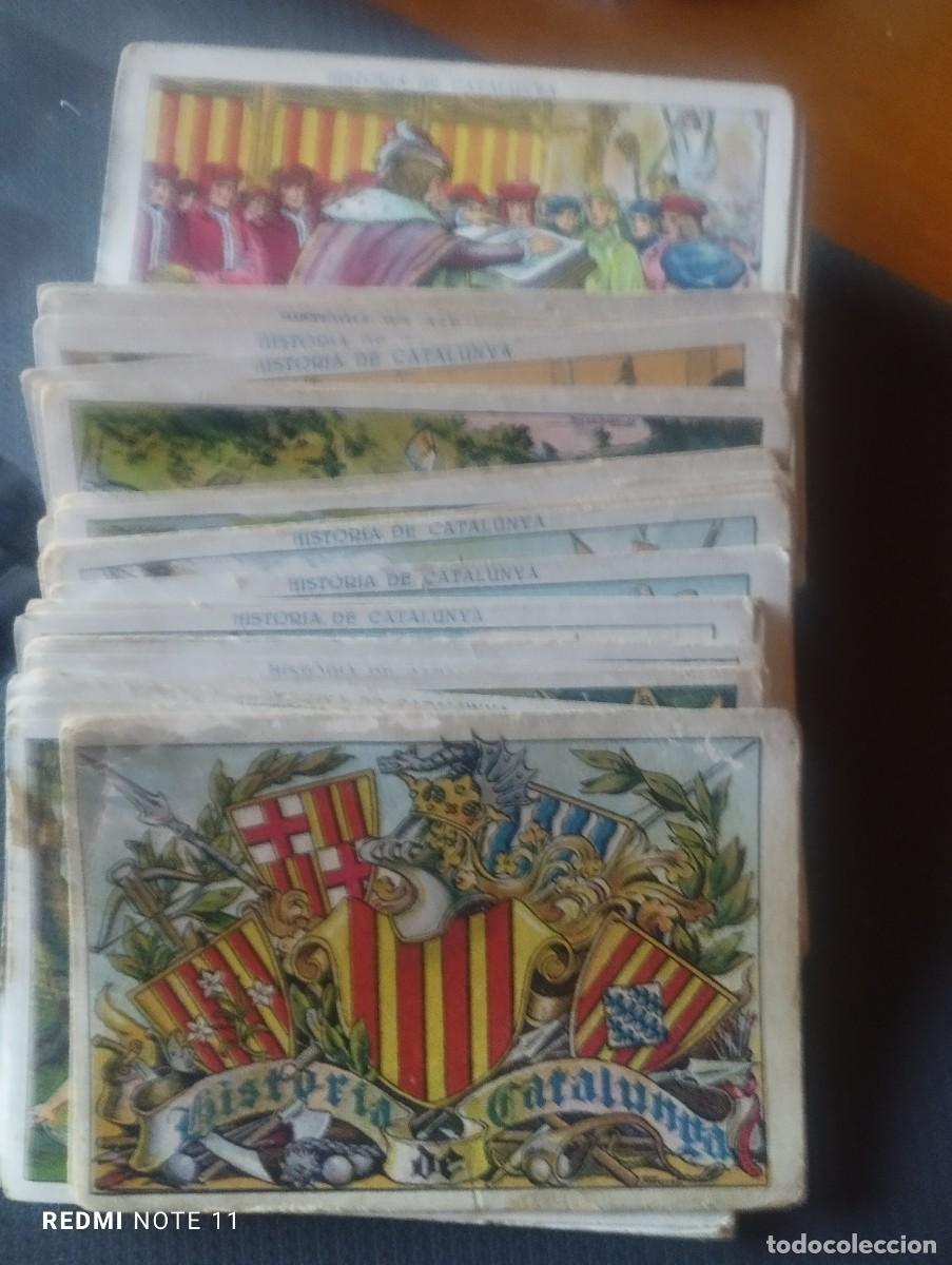 Coleccionismo Cromos antiguos: HISTORIA DE CATALUNYA -107 CROMOS -DEL 1 AL 112B