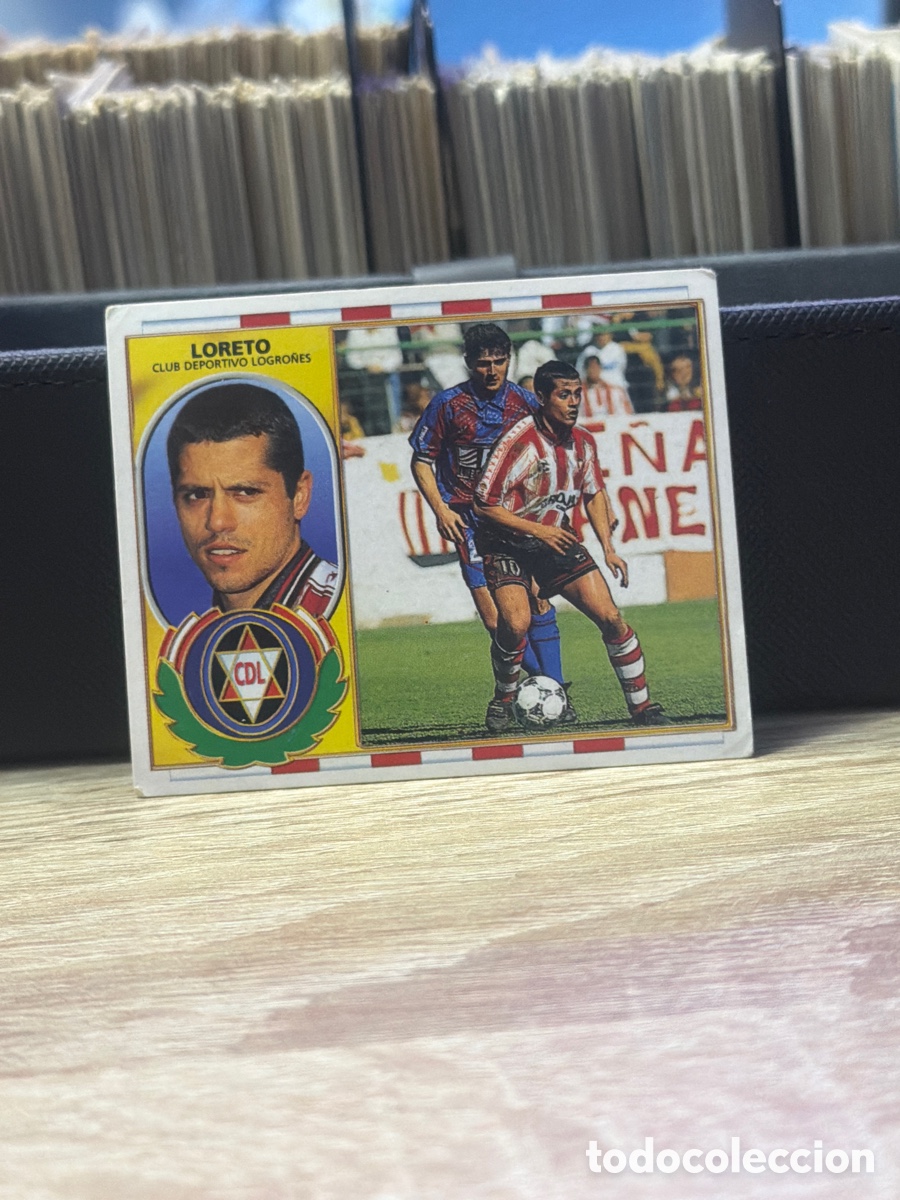 Collectionnisme Cartes &agrave; collectionner anciennes: LIGA 96 97 - Loreto - Logro&ntilde;&eacute;s - baja - Ediciones Este - Sin pegar