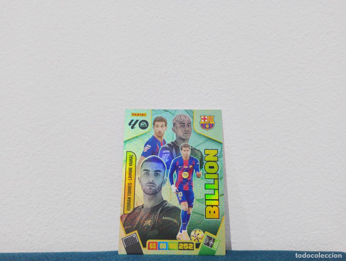 Collectable Antique Stickers: BILLION FERRAN TORRES - LAMINE YAMAL BILLION BARCELONA CROMO ADRENALYN XL 25 26