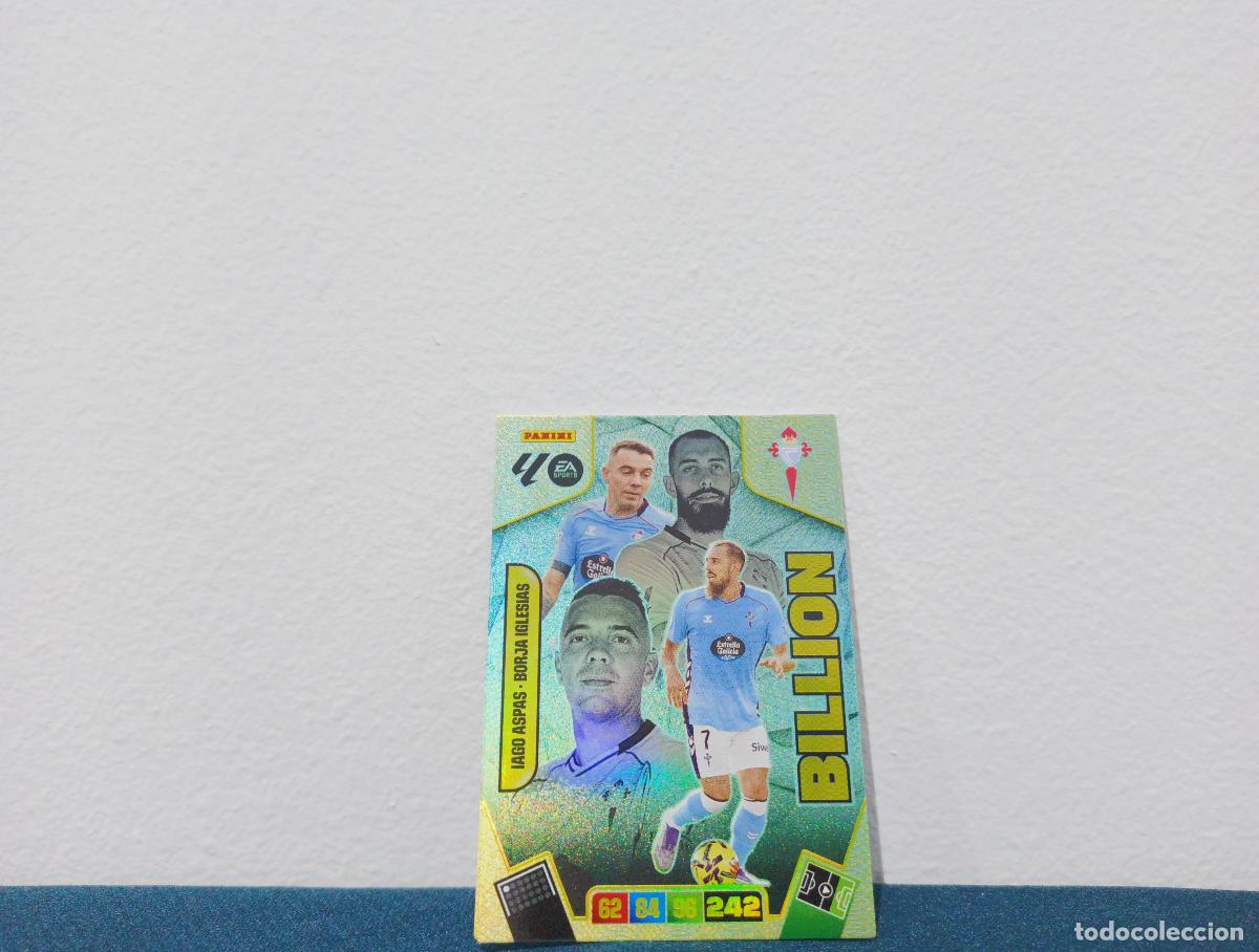 Collectable Antique Stickers: BILLION IAGO ASPAS - BORJA IGLESIAS BILLION RC CELTA CROMO ADRENALYN XL 25 26