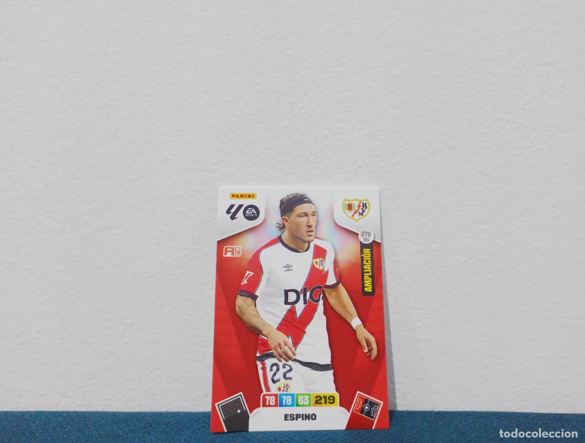 Coleccionismo Cromos antiguos: 278 BIS AMPLIACION ESPINO BASE RAYO VALLECANO CROMO ADRENALYN XL 25 26