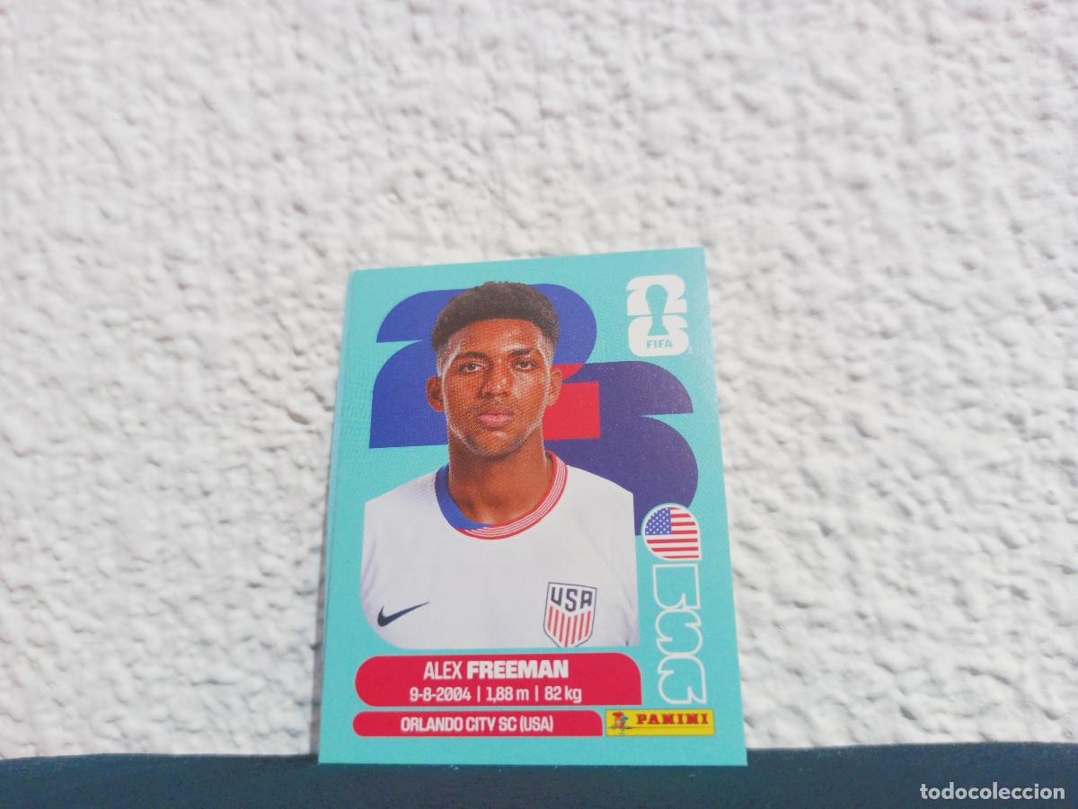 Sammeln alte Sammelbilder: USA 6 ALEX FREEMAN BASE ESTADOS UNIDOS MUNDIAL 2026 26 STICKERS USA MEXICO