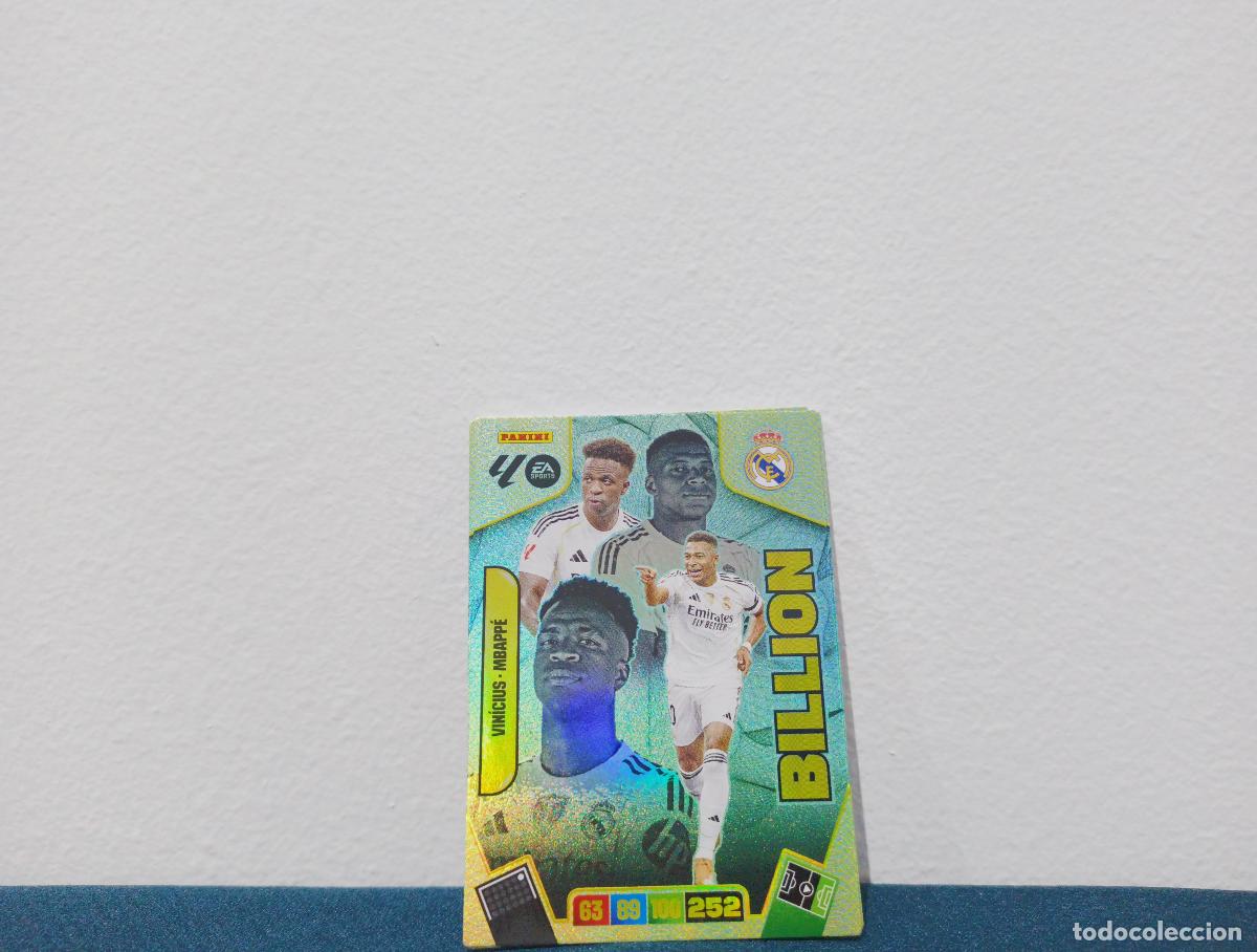 Sammeln alte Sammelbilder: BILLION VIN&Iacute;CIUS - MBAPP&Eacute; BILLION REAL MADRID CROMO ADRENALYN XL 25 26