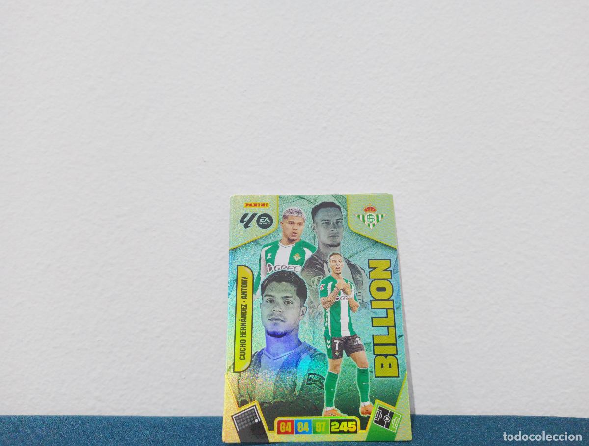 Sammeln alte Sammelbilder: BILLION CUCHO HERN&Aacute;NDEZ - ANTONY BILLION REAL BETIS CROMO ADRENALYN XL 25 26