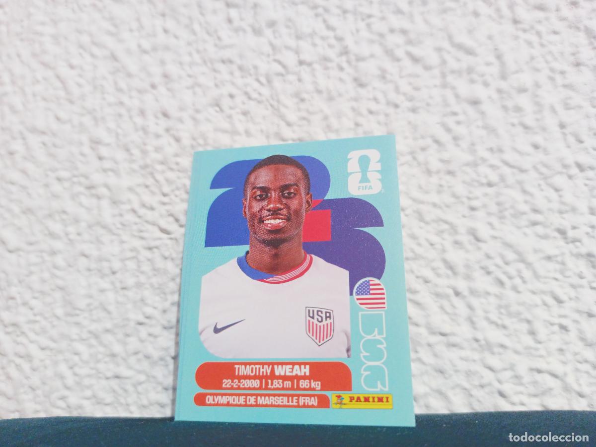 Coleccionismo Cromos antiguos: USA 12 TIMOTHY WEAH BASE ESTADOS UNIDOS MUNDIAL 2026 26 STICKERS USA MEXICO