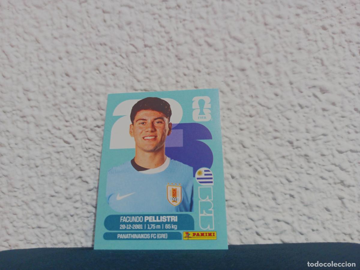 Sammeln alte Sammelbilder: URU 20 FACUNDO PELLISTRI BASE URUGUAY MUNDIAL 2026 26 STICKERS USA MEXICO