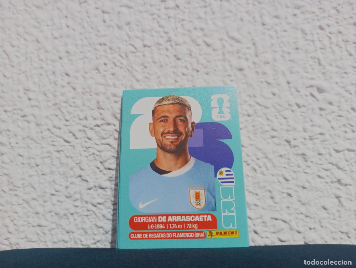 Collectionnisme Cartes &agrave; collectionner anciennes: URU 11 GIORGIAN DE ARRASCAETA BASE URUGUAY MUNDIAL 2026 26 STICKERS USA MEXICO