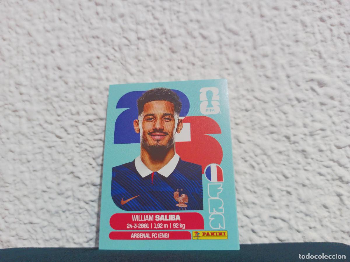 Coleccionismo Cromos antiguos: FRA 4 WILLIAM SALIBA BASE FRANCIA MUNDIAL 2026 26 STICKERS USA MEXICO
