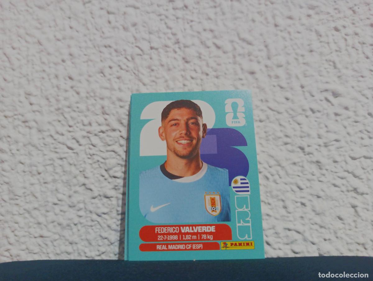 Coleccionismo Cromos antiguos: URU 10 FEDERICO VALVERDE BASE URUGUAY MUNDIAL 2026 26 STICKERS USA MEXICO