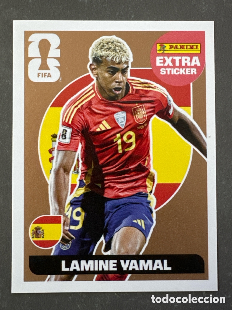 Coleccionismo Cromos antiguos: FIFA WORLD CUP 2026 EXTRA STICKER BRONCE LAMINE YAMAL PANINI