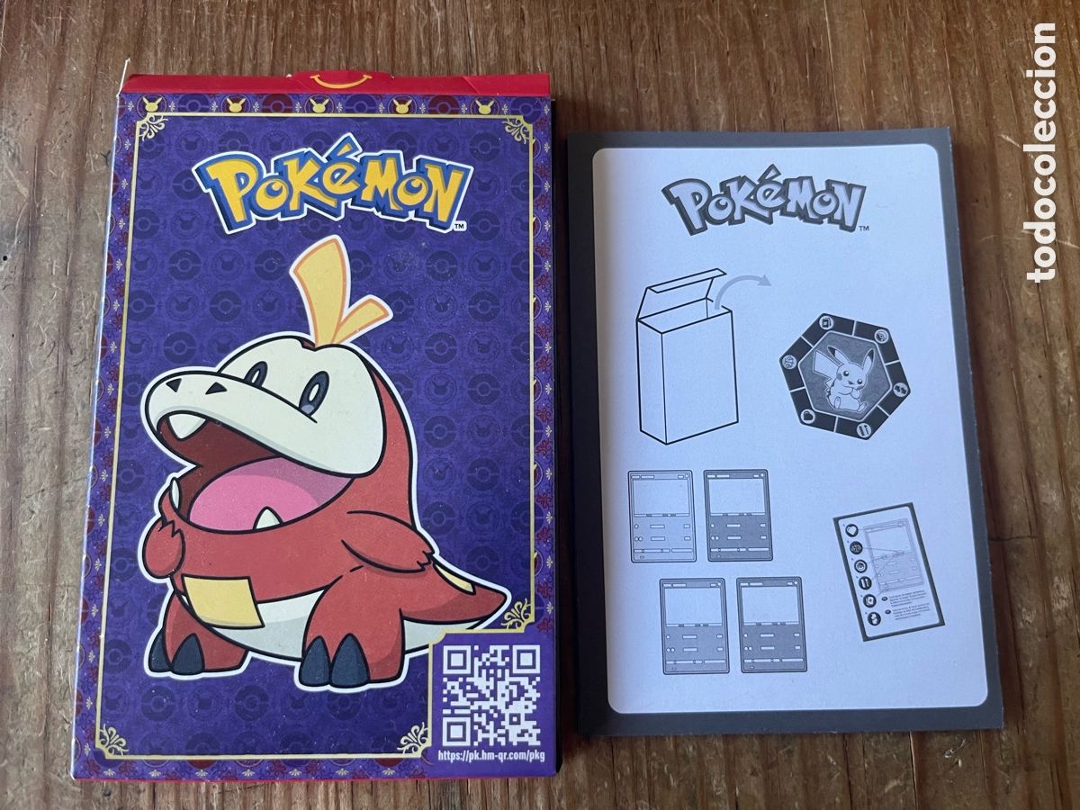 Coleccionismo Cromos antiguos: R31887 CAJA VACIA DE CARTON SERIE POKEMON PROMOCION MCDONALDS 2023 CARTA CROMO