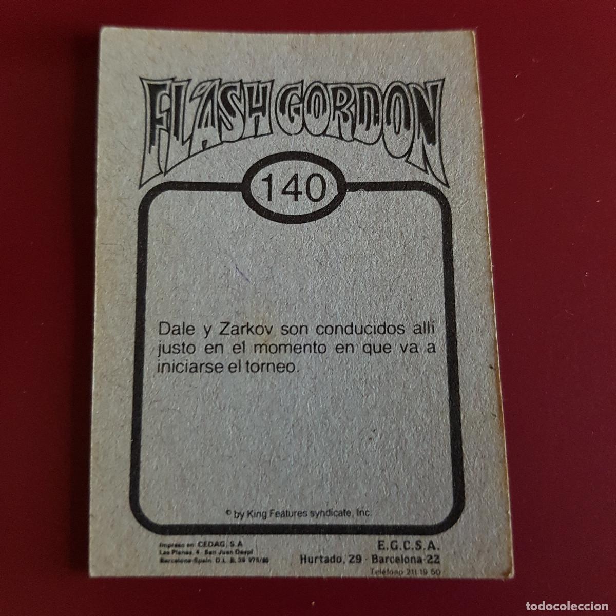 Coleccionismo cromos antiguos: EGCSA - FLASH GORDON - 1980 - 80 - 140 - NUNCA PEGADO - Foto 2