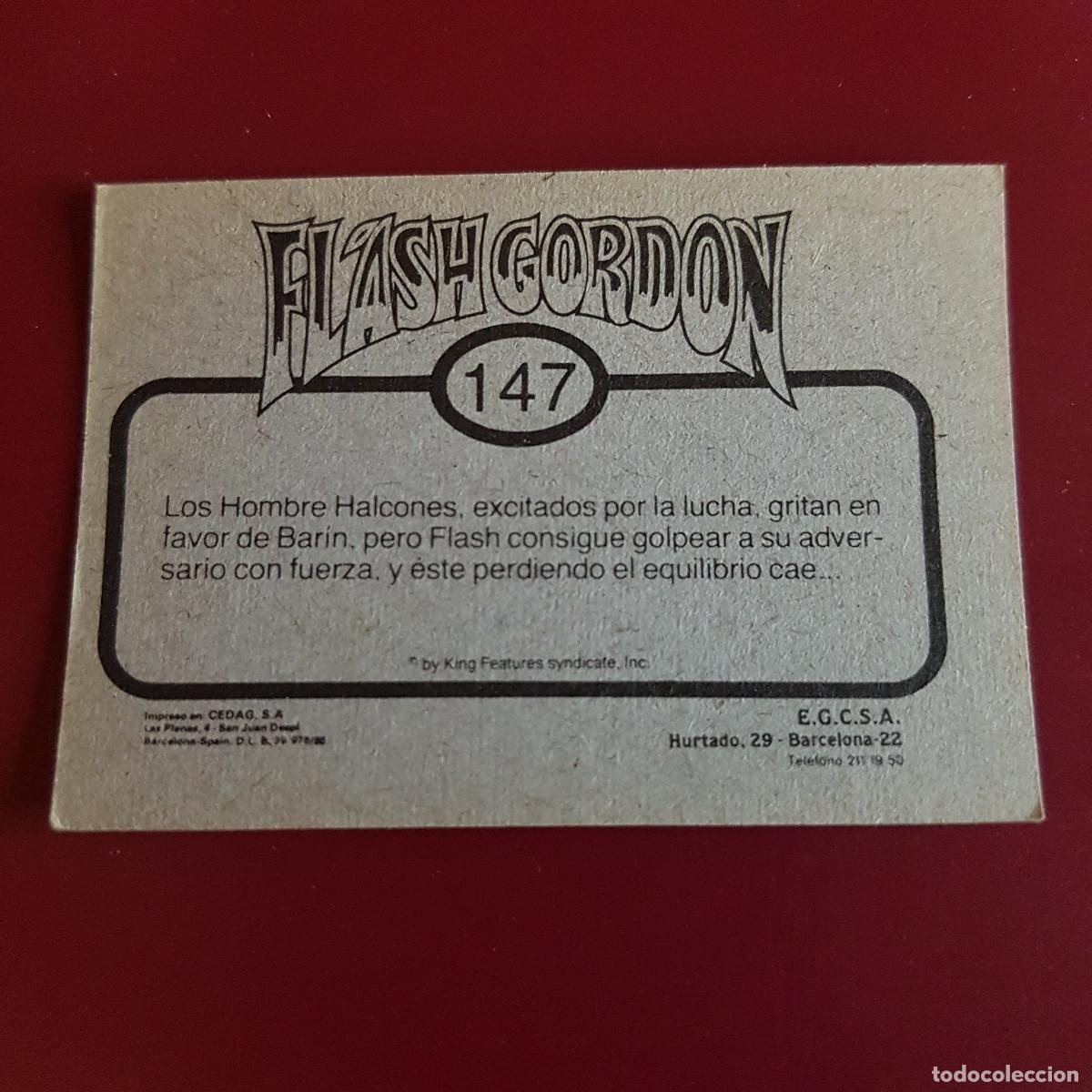 Coleccionismo cromos antiguos: EGCSA - FLASH GORDON - 1980 - 80 - 147 - NUNCA PEGADO - Foto 2