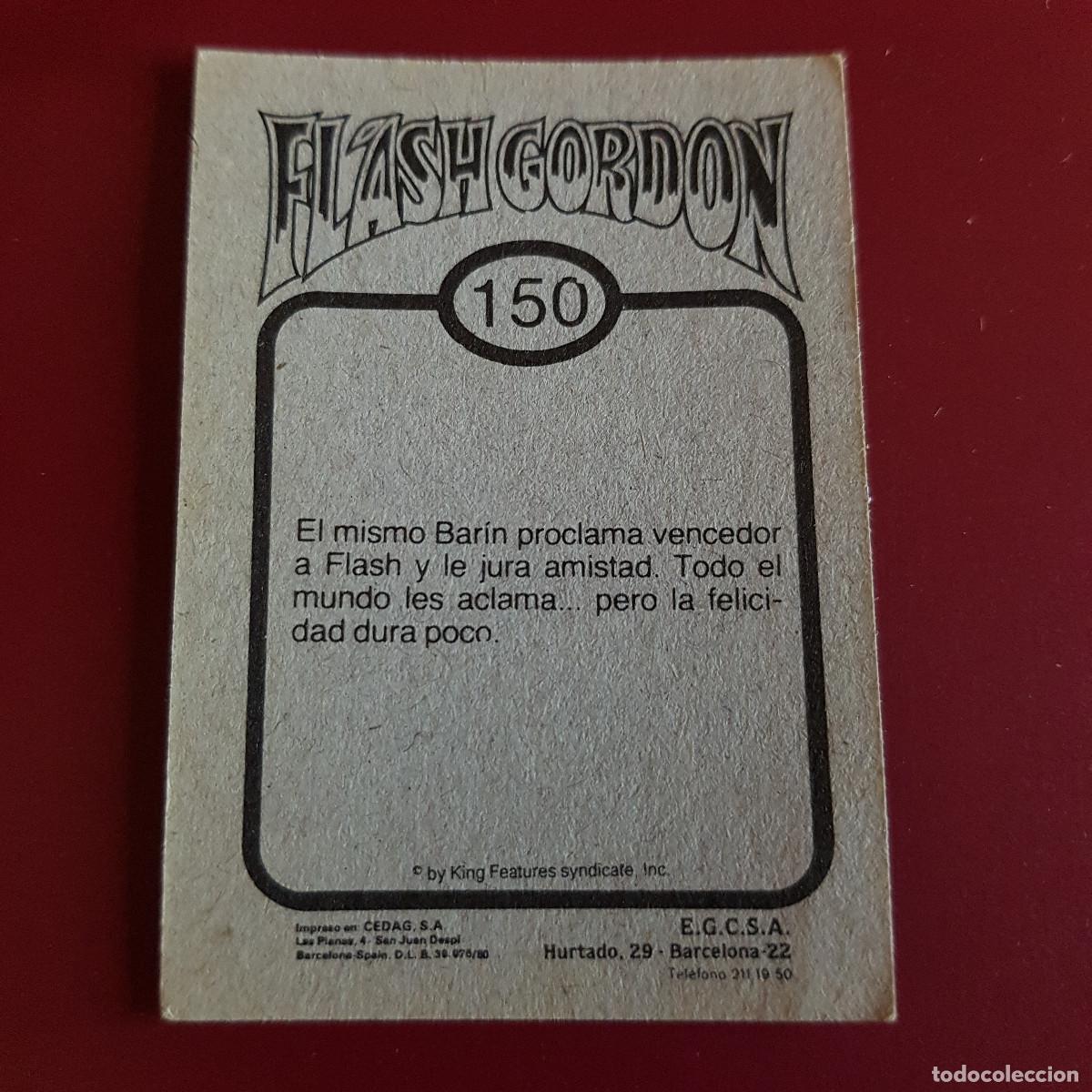 Coleccionismo cromos antiguos: EGCSA - FLASH GORDON - 1980 - 80 - 150 - NUNCA PEGADO - Foto 2