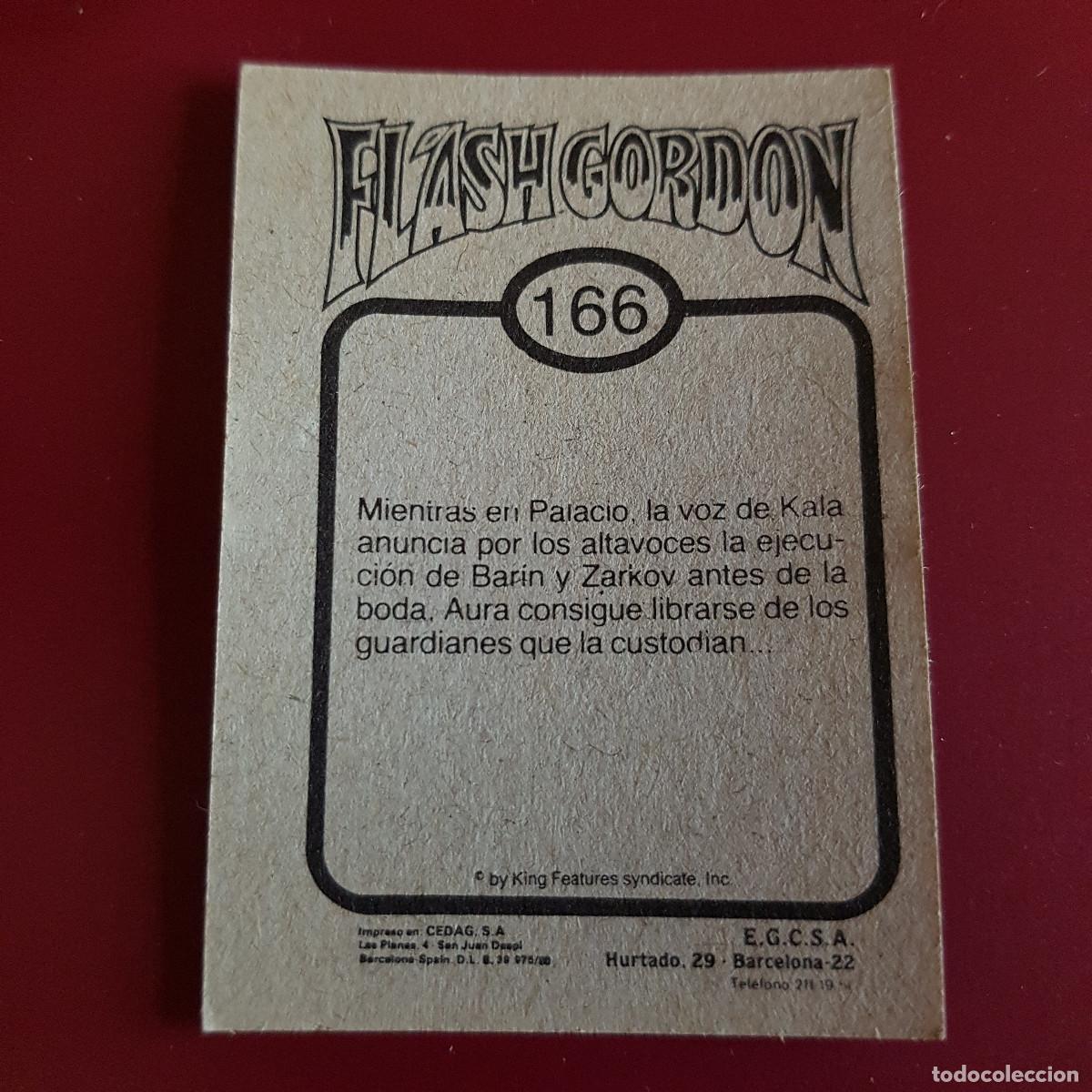 Coleccionismo cromos antiguos: EGCSA - FLASH GORDON - 1980 - 80 - 166 - NUNCA PEGADO - Foto 2