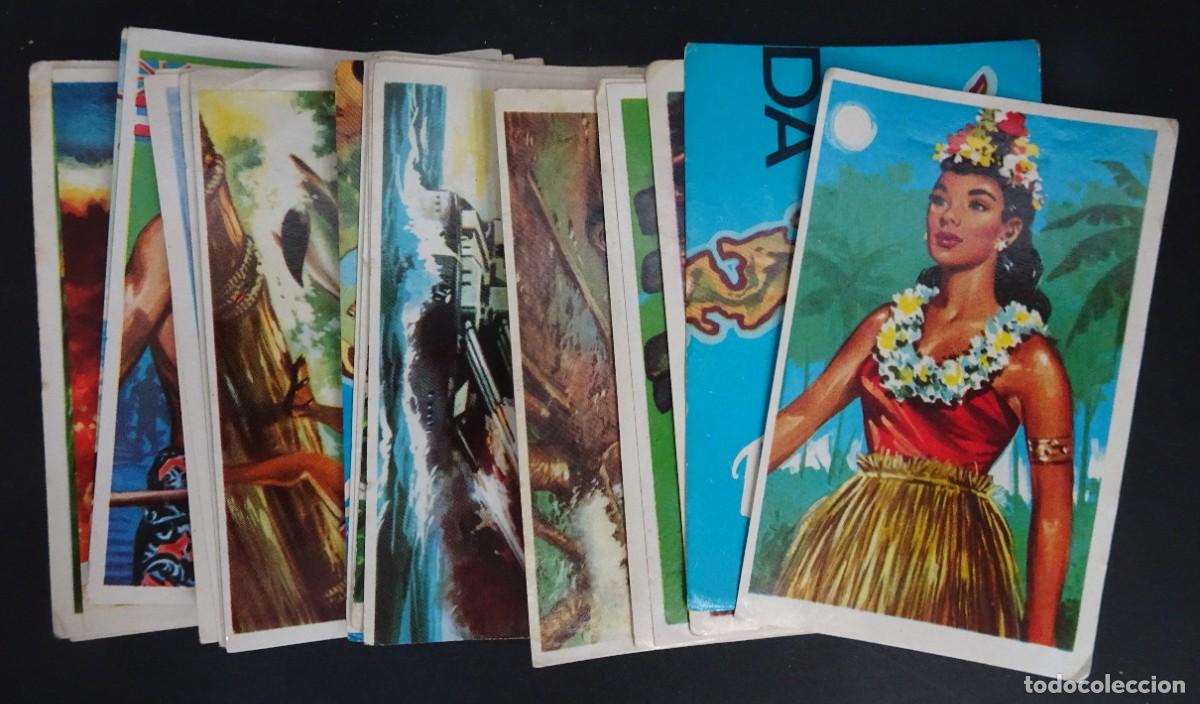 Colecionismo Cromos antigos: LOTE DE 24 CROMOS , ESCALA EN OCEAN&Iacute;A, SIN PEGAR ,CHOCOLATES TORRAS, VER FOTOS
