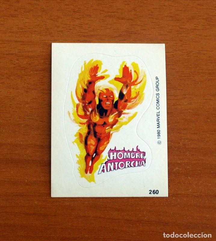 Sammeln alte Sammelbilder: Superh&eacute;roes - N&ordm; 260 Hombre Antorcha - Marvel 1980 Comics Group - Chocolates Terrabusi -Nunca pegado