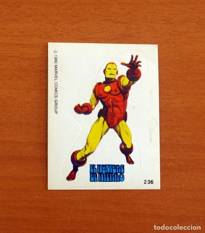 Coleccionismo Cromos antiguos: Superh&eacute;roes - N&ordm; 236, El Hombre de Hierro - Marvel Comics 1980 - Chocolates Terrabusi - Nunca pegado