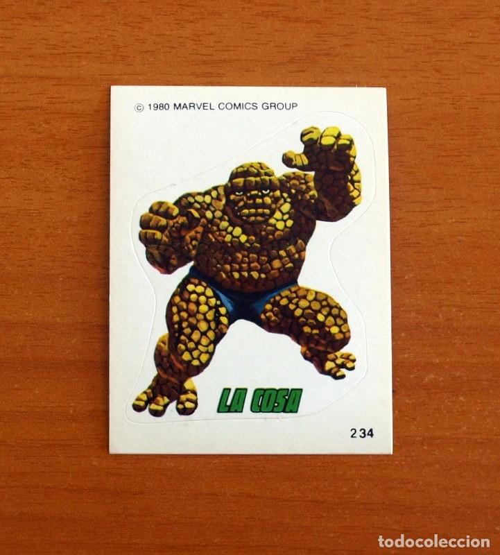 Coleccionismo Cromos antiguos: Superh&eacute;roes - N&ordm; 234 La Cosa - Marvel 1980 Comics Group - Chocolates Terrabusi - Nunca pegado