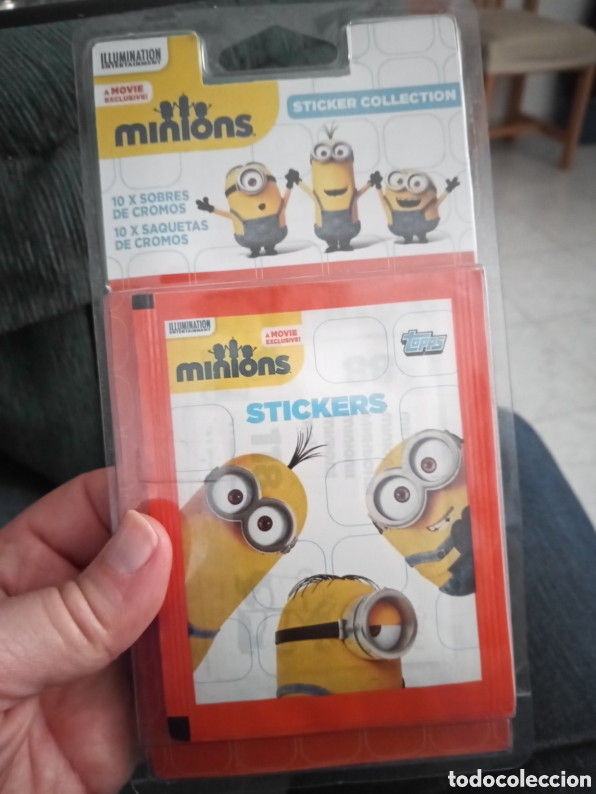 Coleccionismo Cromos antiguos: BLISTER CON 10 SOBRES DE CROMOS LOS MINIONS. TOPPS.