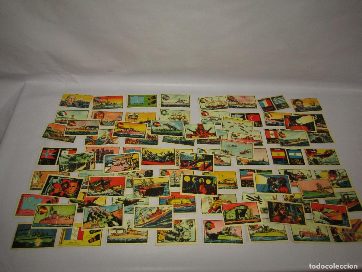 Coleccionismo Cromos antiguos: Antiguo Lote de 80 Cromos Diferentes del &Aacute;lbum ESCUADRAS DE GUERRA