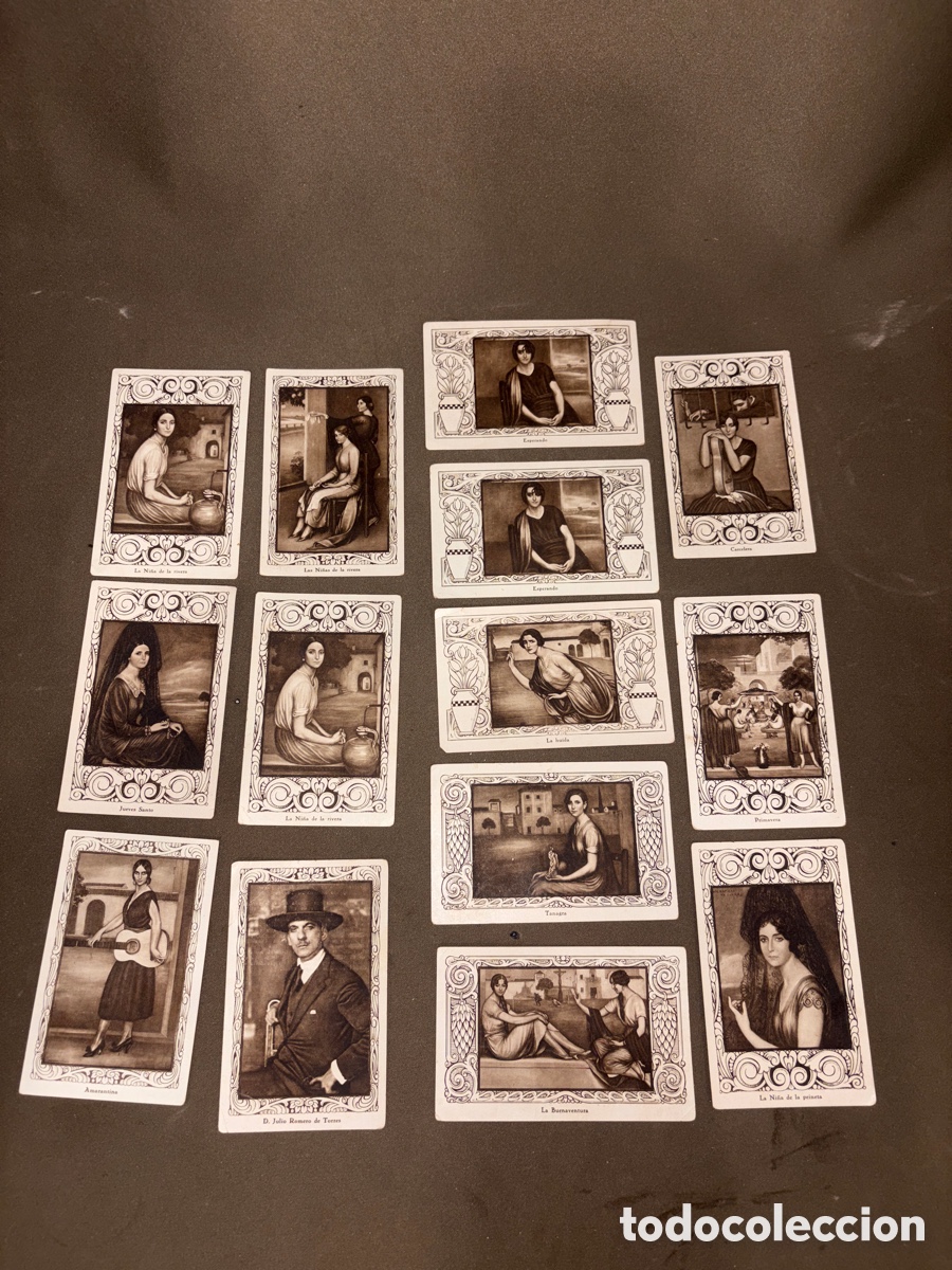 Coleccionismo Cromos antiguos: Lote de 14 cromos,productos l&aacute;cteos MANLLEU,leche condensada Nuria,trajes de mujer