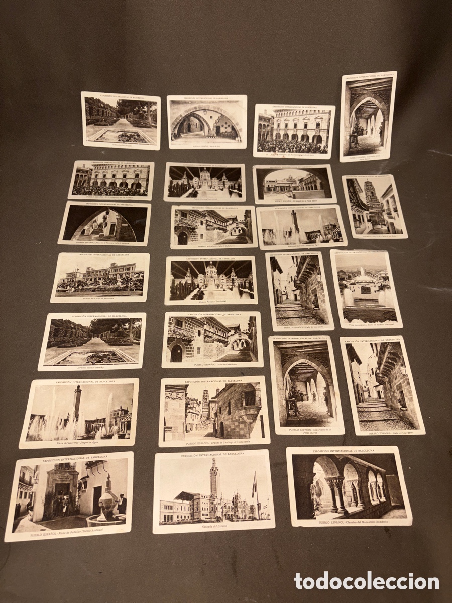 Coleccionismo Cromos antiguos: Lote de 24 cromos EXPOSICI&Oacute;N INTERNACIONAL DE BARCELONA,chocolate hijo de Marcos ronda,Villajoyosa.