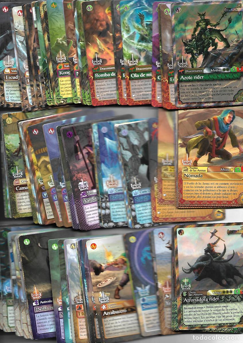 Coleccionismo Cromos antiguos: BONITA COLECCION DE 147 CARTAS FANTASY RIDERS BUEN ESTADO TODAS DISTINTAS