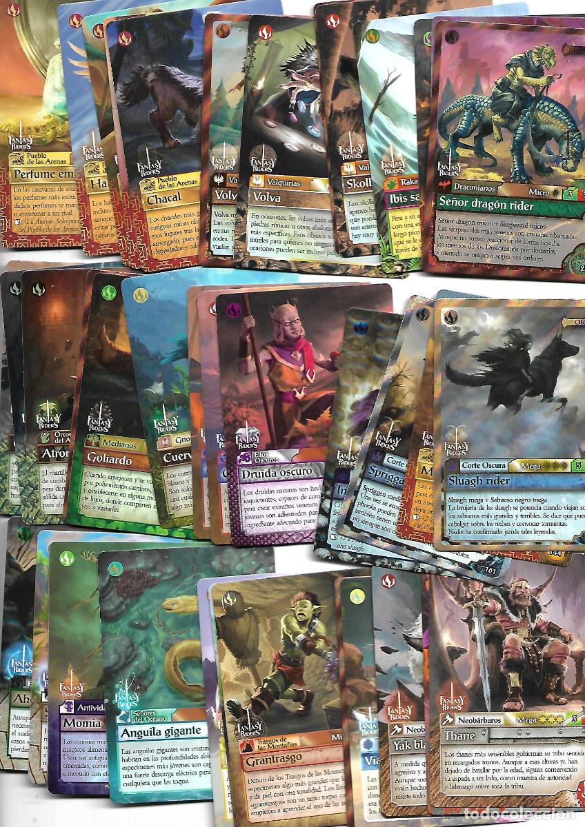 Coleccionismo Cromos antiguos: 40 CARTAS FANTASY RIDERS BUEN ESTADO TODAS DISTINTAS