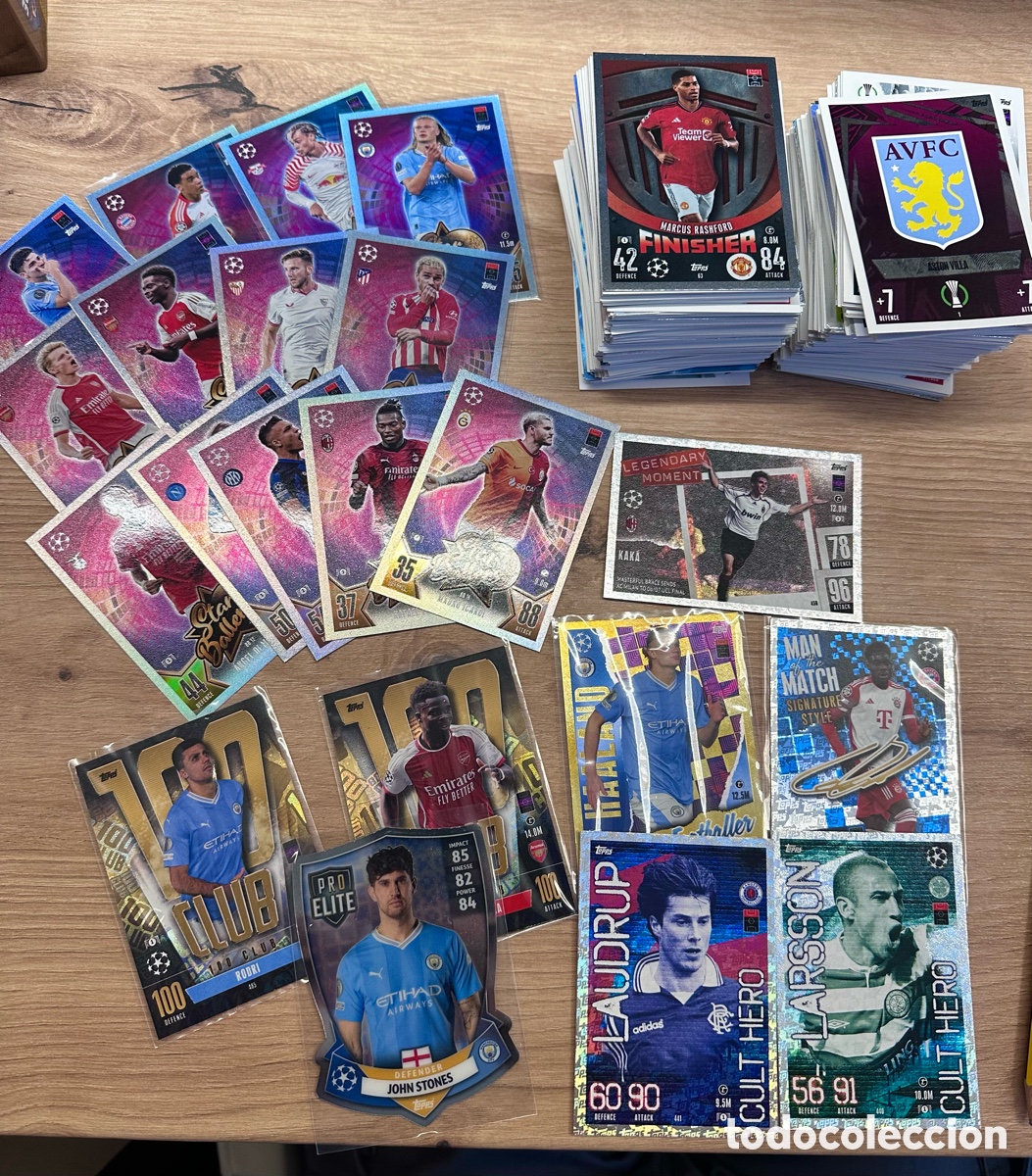 Coleccionismo Cromos antiguos: Lote Match Attax 23/24. Muy completo +200 cartas. Varias 100CLUB. Pro elite.