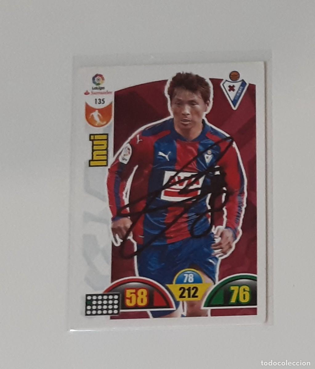 Coleccionismo Cromos antiguos: Cromo firmado autografo inui eibar