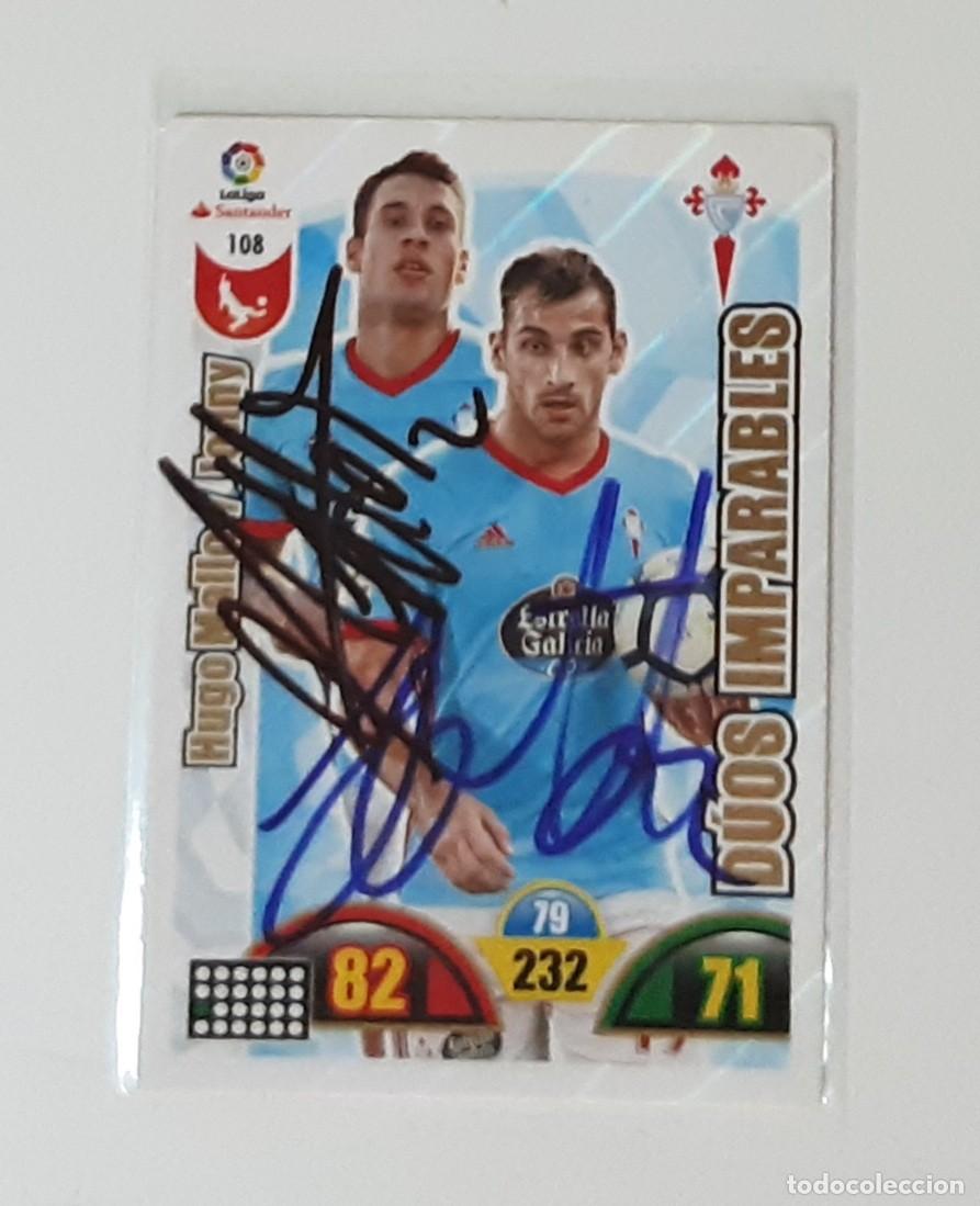 Coleccionismo Cromos antiguos: Cromo firmado autografo hugo mallo jonny celta
